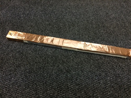 Wrapping the rest of the waveguide in foil